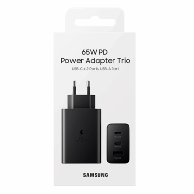 Samsung 65W PD Power Adapter Trio – Fast Multi-Port Charger